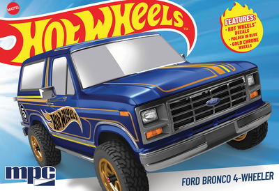 "PRE-ORDER" MPC 1982 Ford Bronco 4-Wheeler Hot Wheels 1:25 Scale Model Kit (DUE LATE SEPTEMBER 2026)