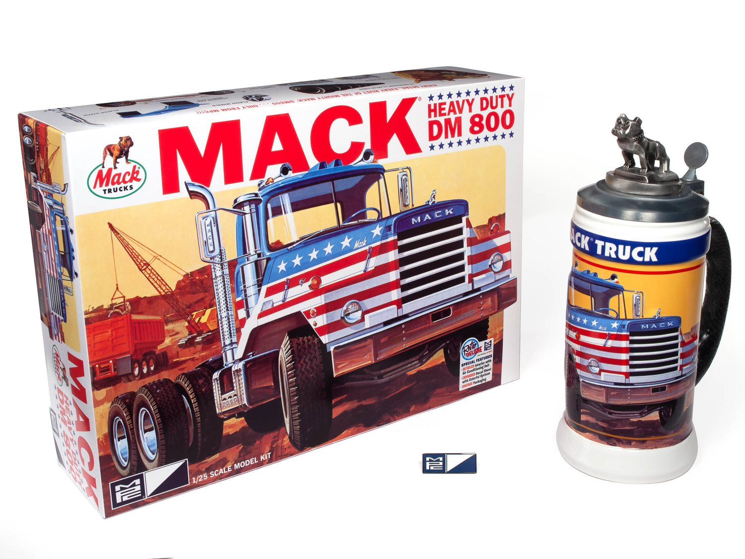 MPC Mack DM800 Semi Tractor 1:25 Scale Model Kit, Stein and