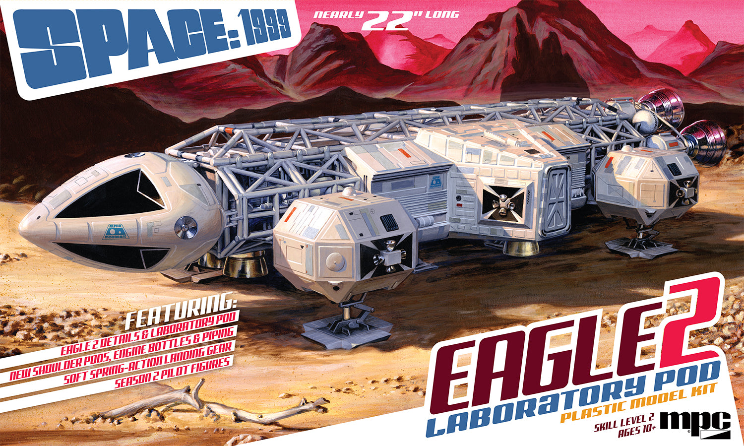 MPC Space:1999 Eagle II w-Lab Pod 1:48 Scale Model Kit