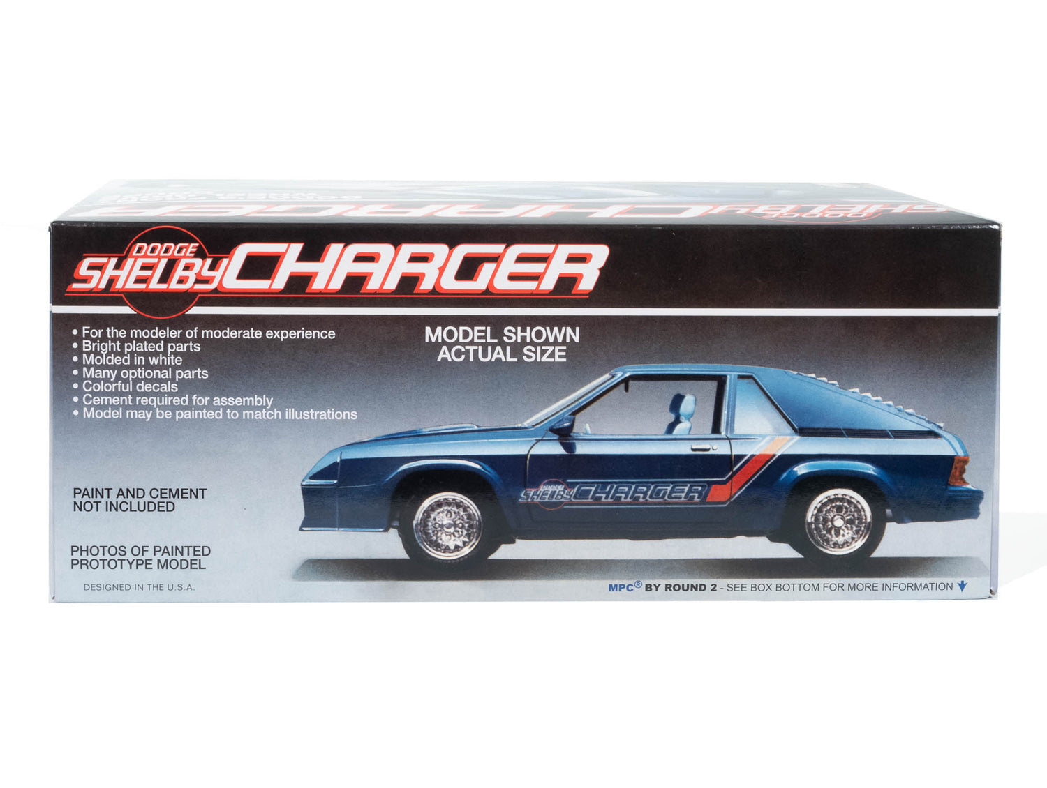 MPC 1986 Dodge Shelby Charger 1:25 Scale Model Kit