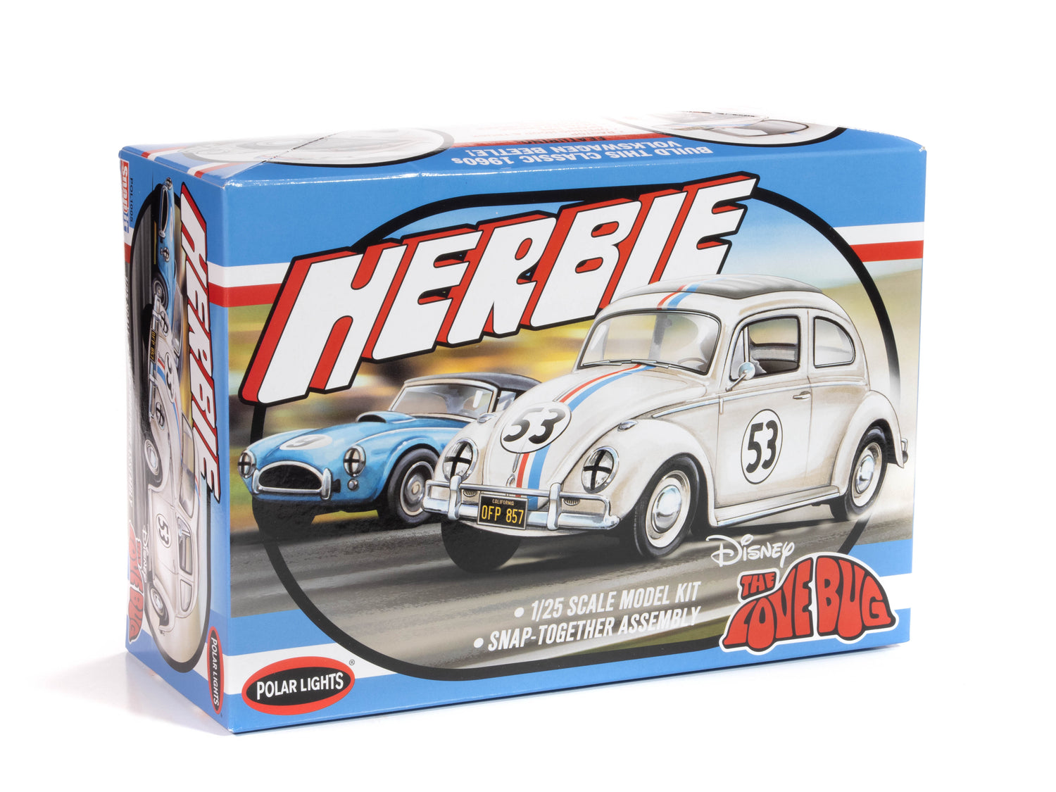 "PRE-ORDER" Polar Lights Herbie Volkswagen Beetle 1:25 Scale Snap Kit (DUE MAY 2025)