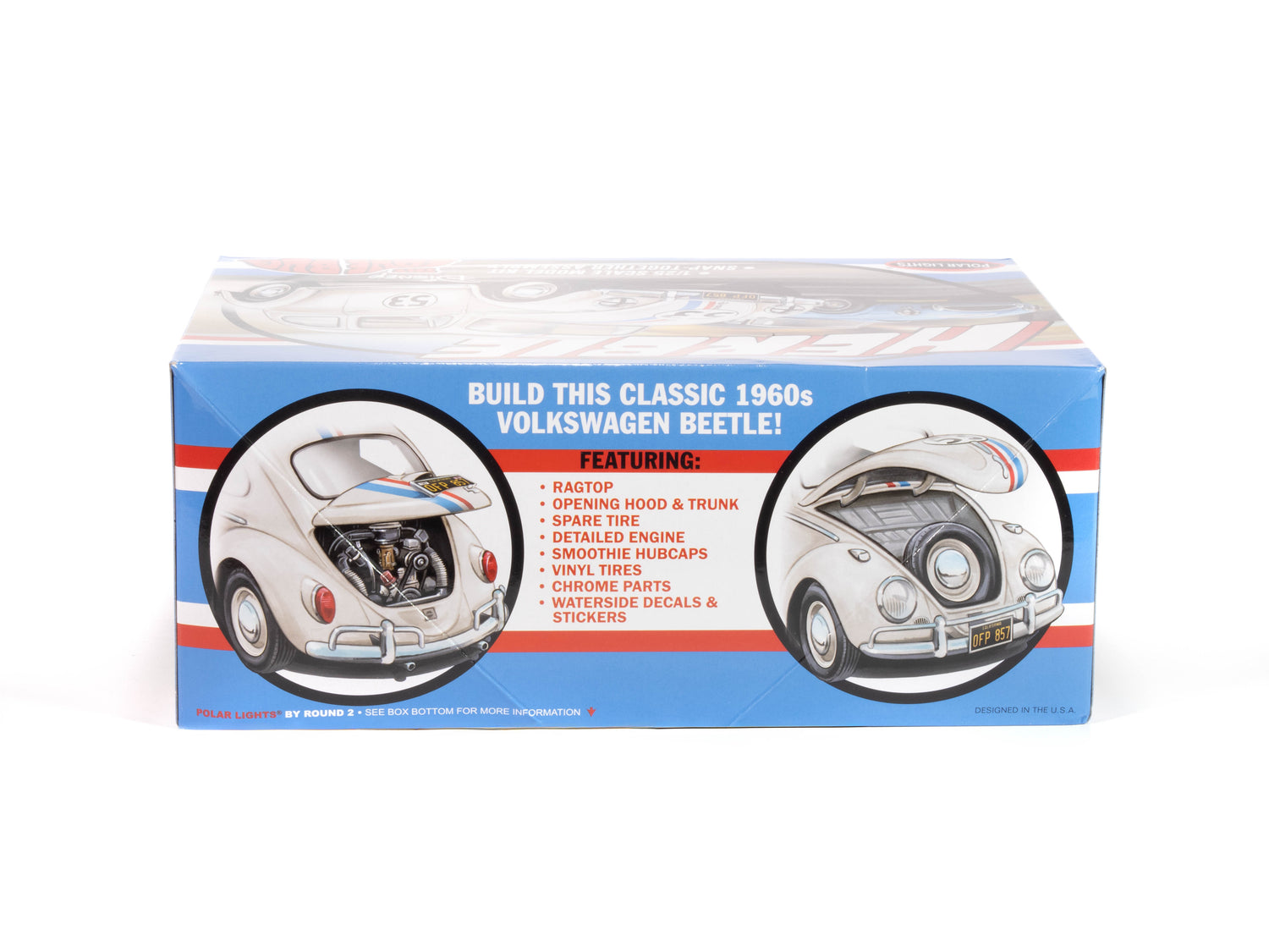 "PRE-ORDER" Polar Lights Herbie Volkswagen Beetle 1:25 Scale Snap Kit (DUE MAY 2025)