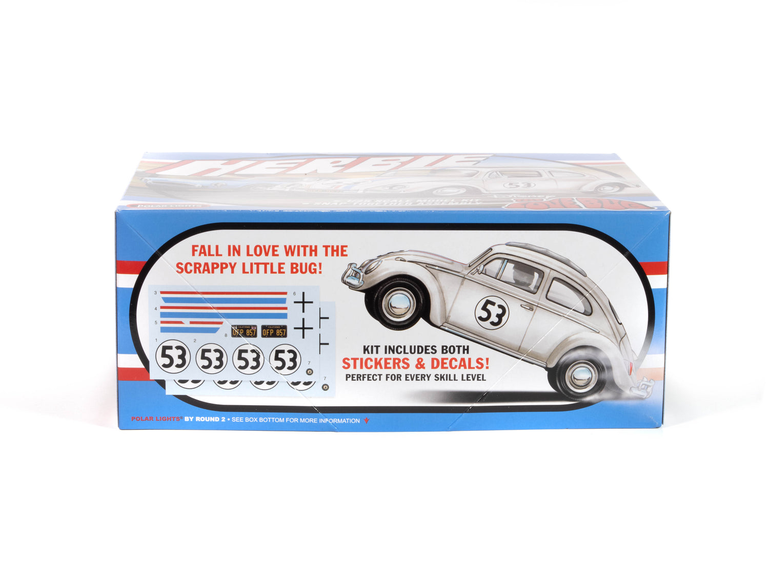 "PRE-ORDER" Polar Lights Herbie Volkswagen Beetle 1:25 Scale Snap Kit (DUE MAY 2025)