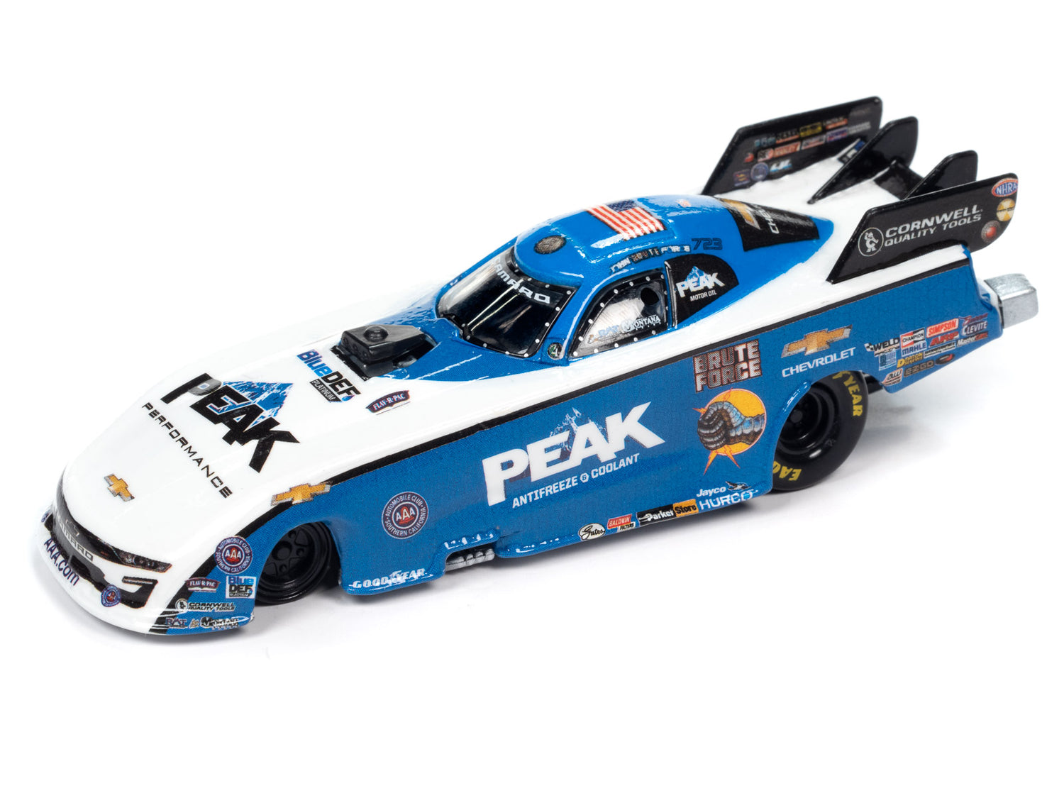 Racing Champions 2021 John "Brute" Force Peak Antifreeze Chevrolet Funny Car 1:64 Scale Diecast