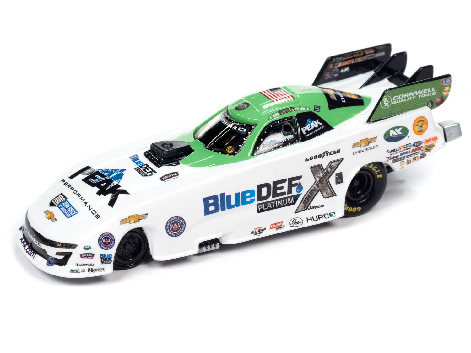 Racing Champions 2022 John "Brute" Force Blue Def Chevrolet Funny Car 1:64 Scale Diecast