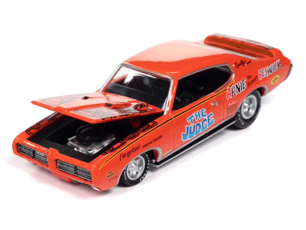 Racing Champions 1969 Pontiac GTO (Orange) 1:64 Scale Diecast