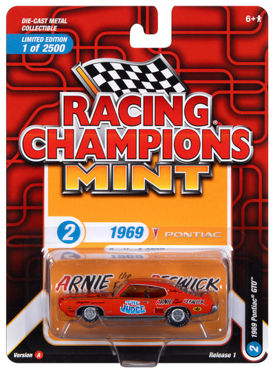 Racing Champions 1969 Pontiac GTO (Orange) 1:64 Scale Diecast