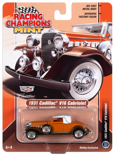 Racing Champions 1931 Cadillac Cabriolet (Burnt Orange & Brown Metallic) 1:64 Scale Diecast