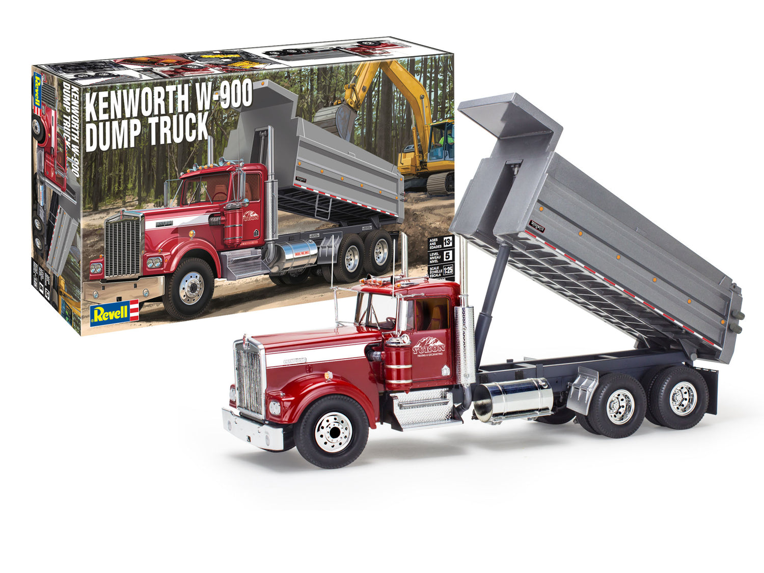 Revell Kenworth K-900 Dump Truck 1:25 Scale Model Kit