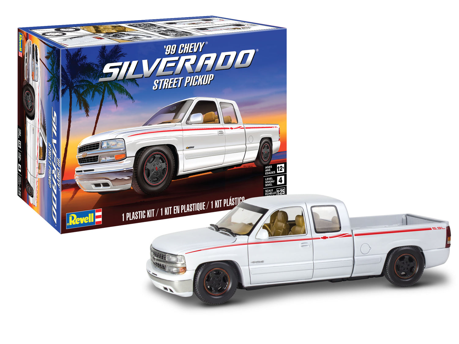 Revell 1999 Chevy Silverado Street Pickup 1:25 Scale Model Kit