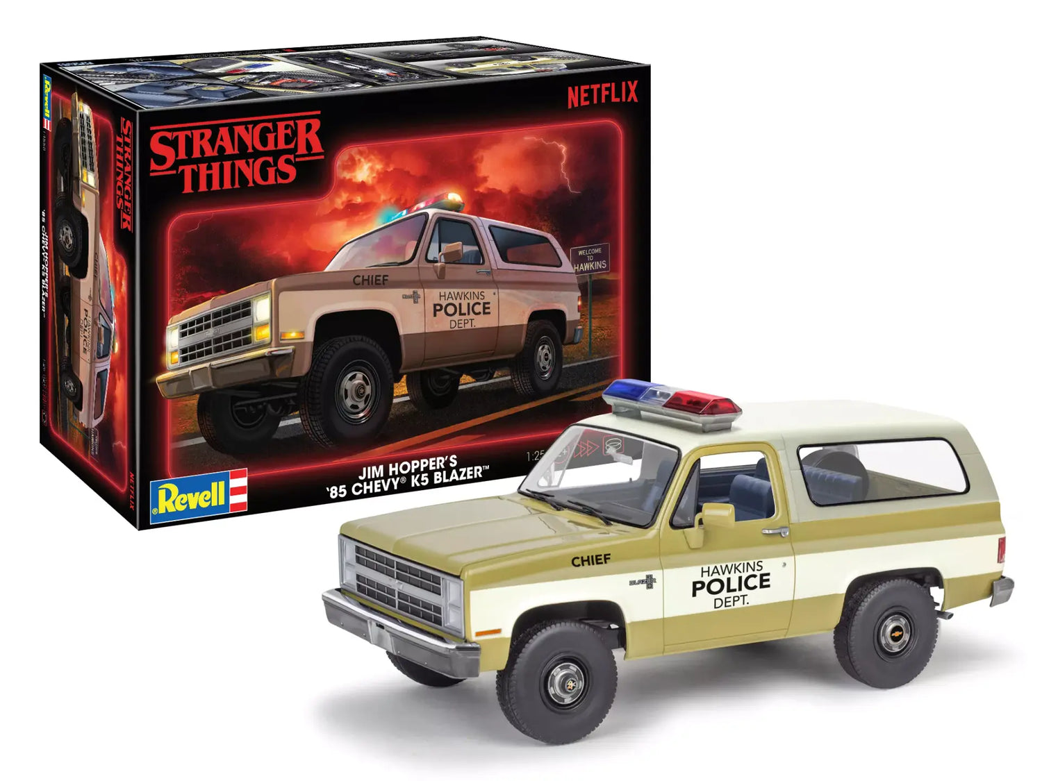 Revell Jim Hopper's '85 K5 Chevy Blazer - Stranger Things 1:25 Scale Model Kit