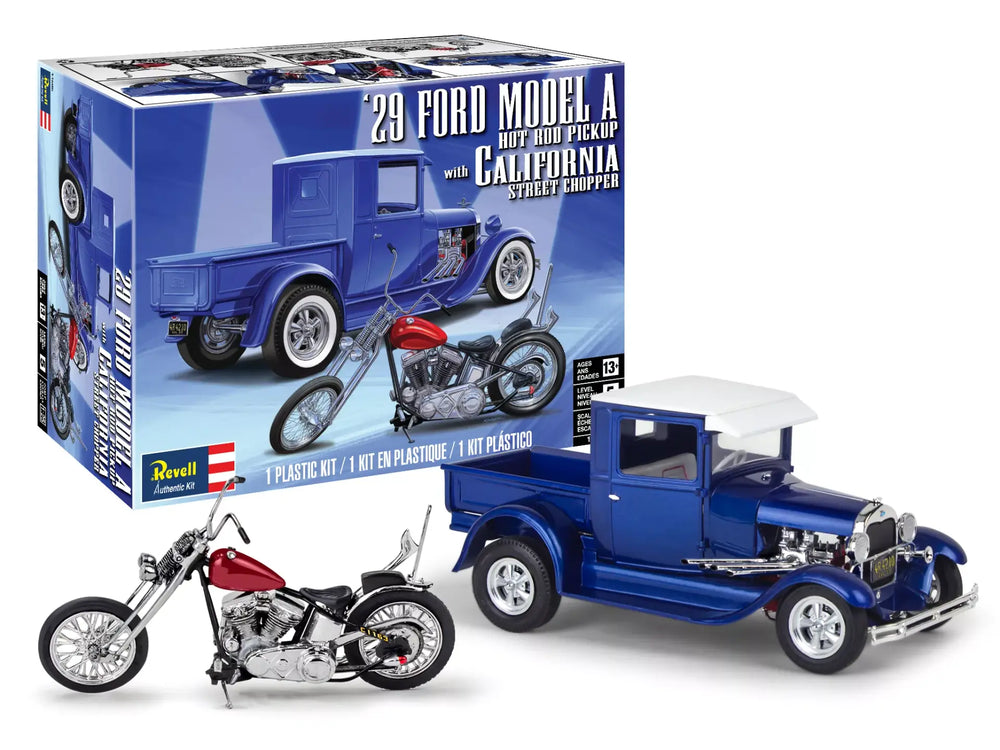 Revell 1929 Model A Pickup with California Street Chopper 1:25 Scale Model Kit