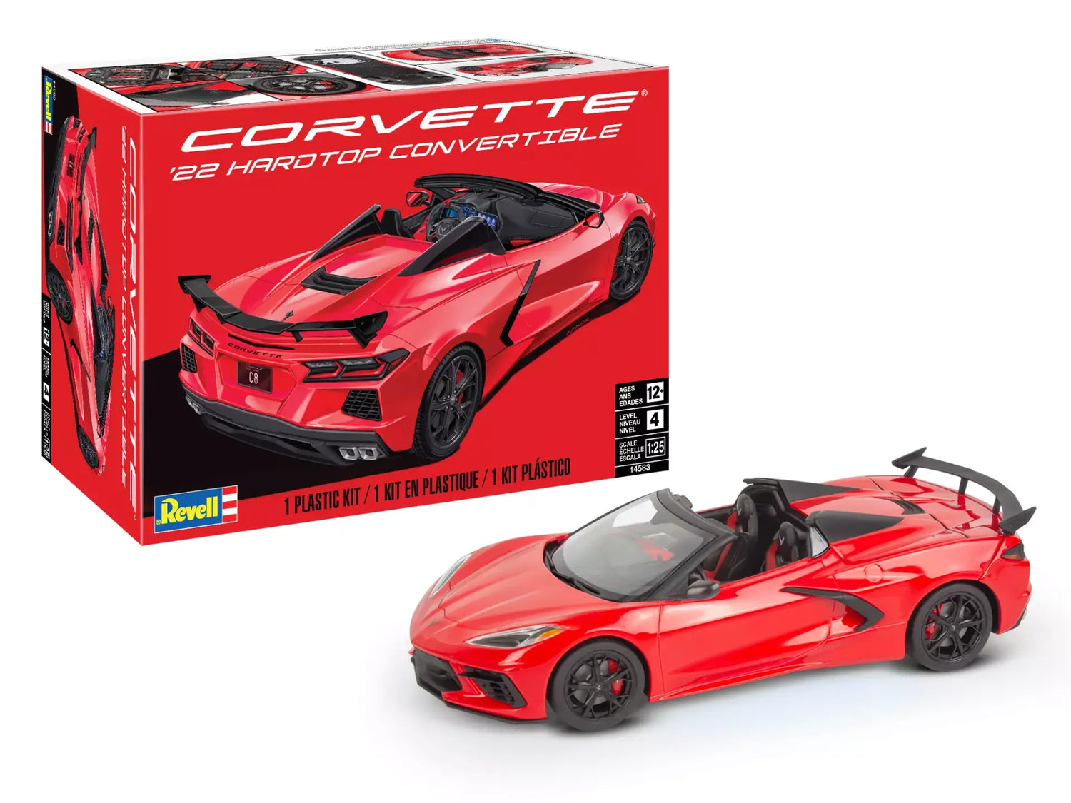 Revell Corvette 22 Hardtop Convertible 1:25 Scale Model Kit