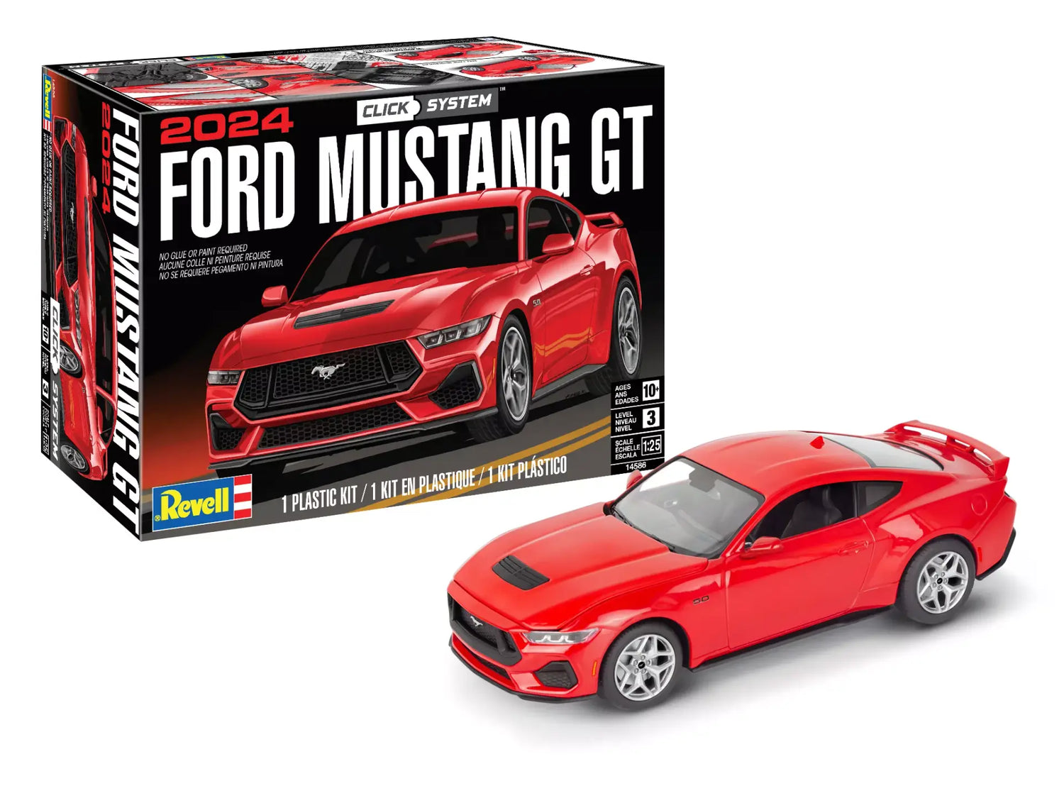 Revell 2024 Ford Mustang GT (Click-System) 1:25 Scale Model Kit
