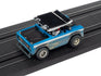 Auto World Xtraction 1971 Ford Baja Bronco Blue HO Scale Slot Car