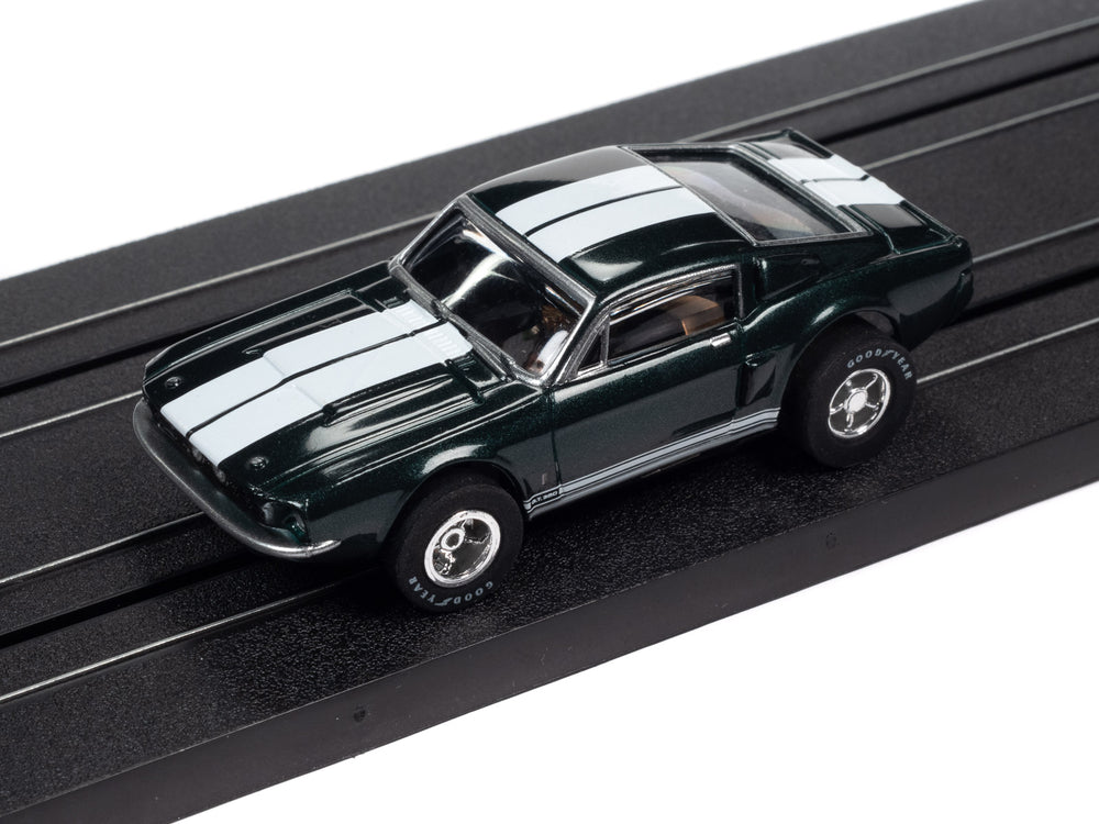 Auto World Xtraction 1967 Mustang GT (Green) HO Scale Slot Car
