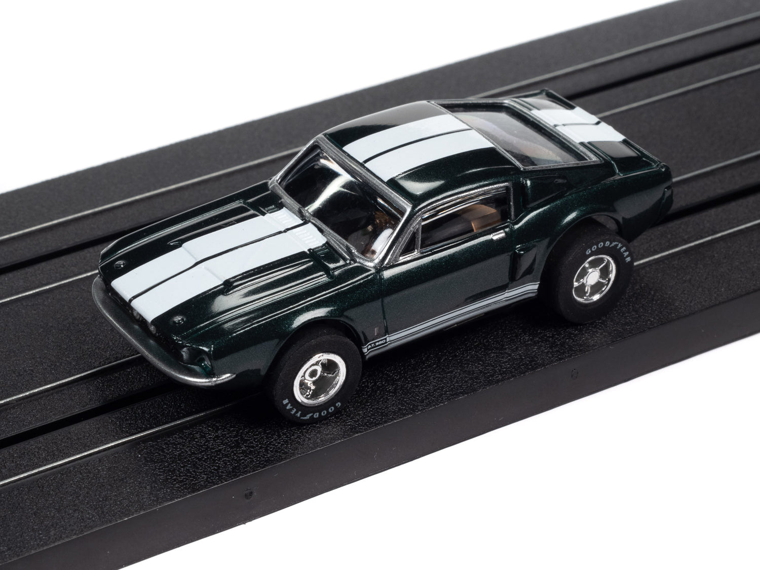Auto World Xtraction 1967 Mustang GT (Green) HO Scale Slot Car