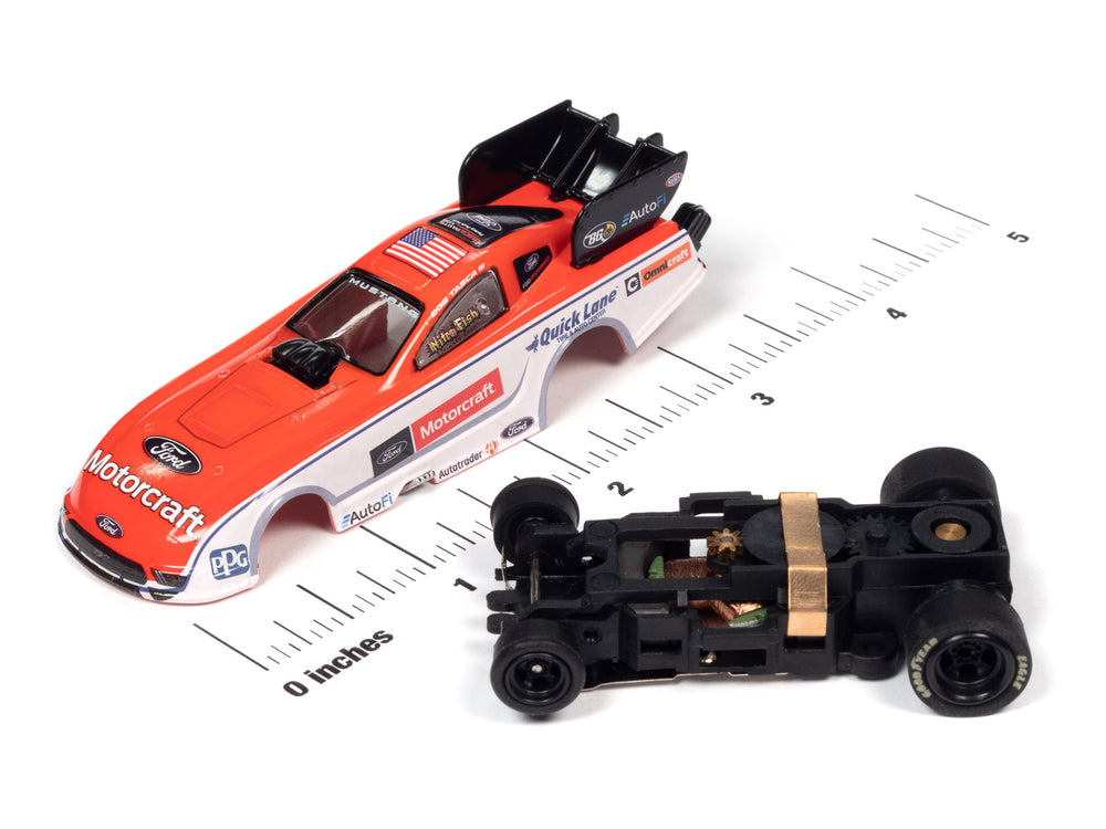 Auto World 4Gear Bob Tasca III - Ford Motorcraft 2022 Ford Mustang GT Funny Car HO Scale Slot Car