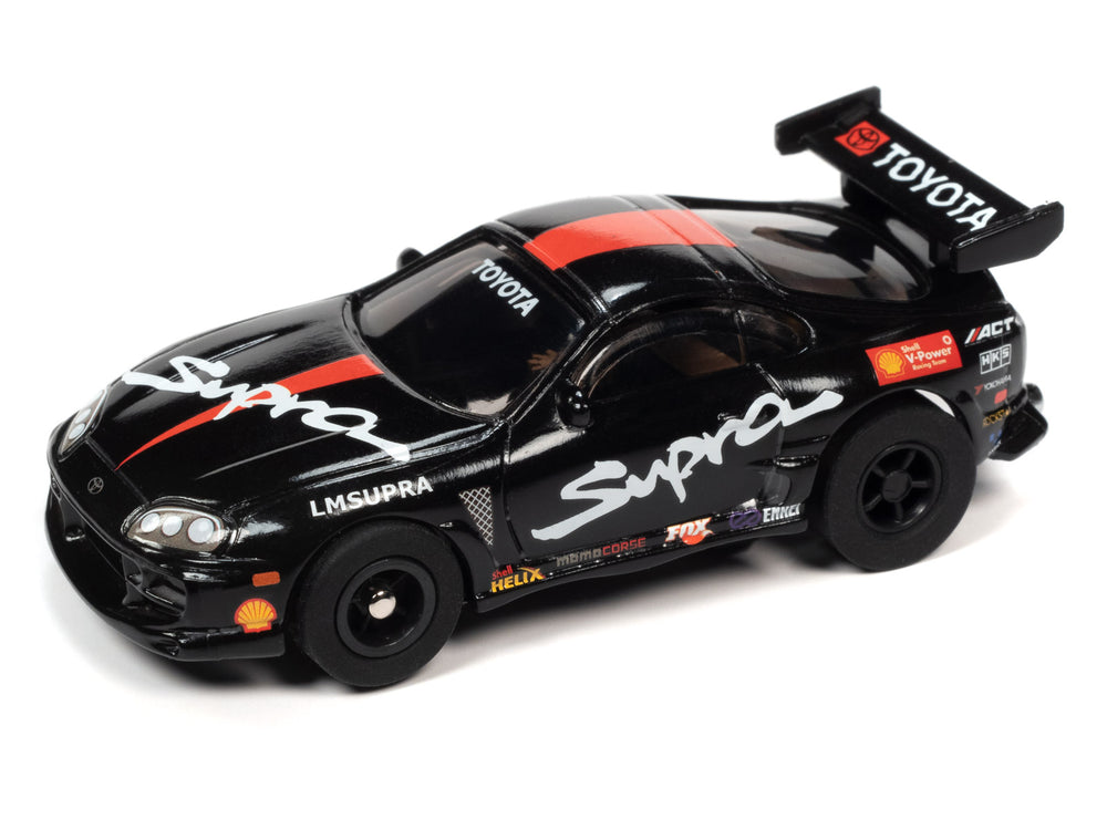 Auto World Xtraction 1994 Toyota Supra (Black) HO Scale Slot Car