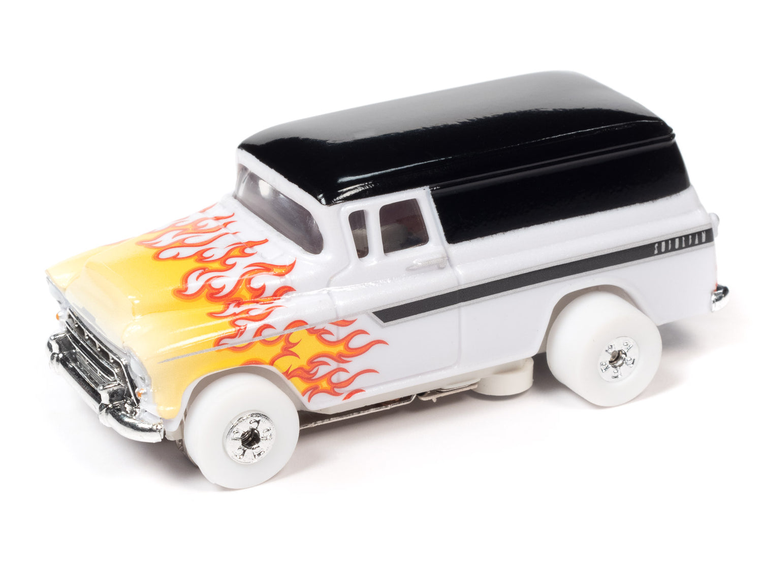 Auto World Thunderjet 1957 Chevrolet Suburban (iWheels) HO Scale Slot Car