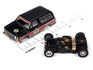Auto World Xtraction 1977 Chevrolet Blazer (Black, Red) HO Slot Car
