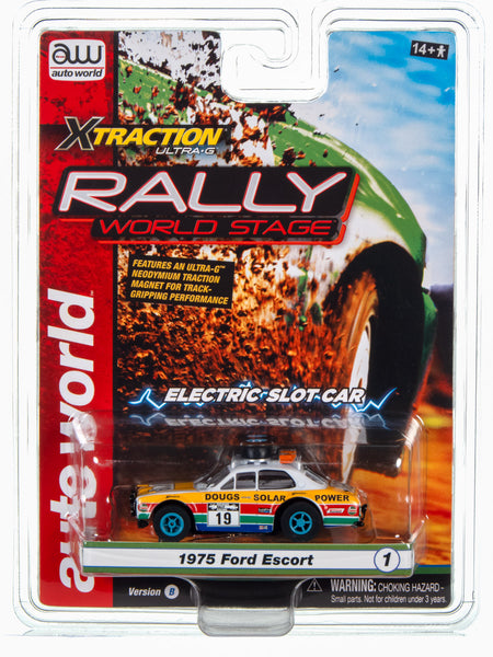 AUTO WORLD☆ ' 75 Ford Escort☆HOスロットカー SC393_No1_1975Escort_VersionB_