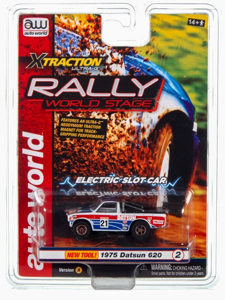 Auto World Xtraction 1975 Datsun 620 Pickup Truck (Red, White