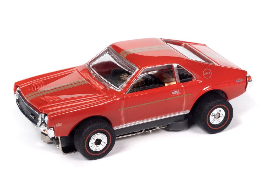 Auto World Thunderjet Collier Motors - 1969 AMC AMX (Red) HO Slot Car