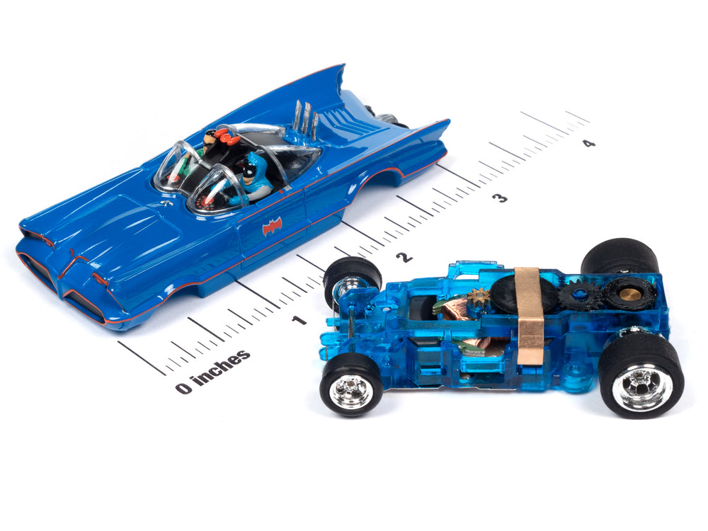 Auto World 4Gear 1966 TV Series Batmobile (Blue) HO Scale Slot Car