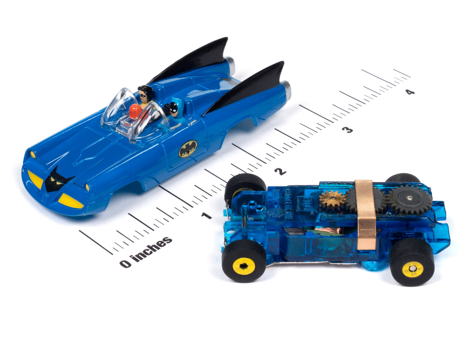 Auto World Thunderjet Comic Book 1968 Batmobile (Blue) HO Scale Slot Car