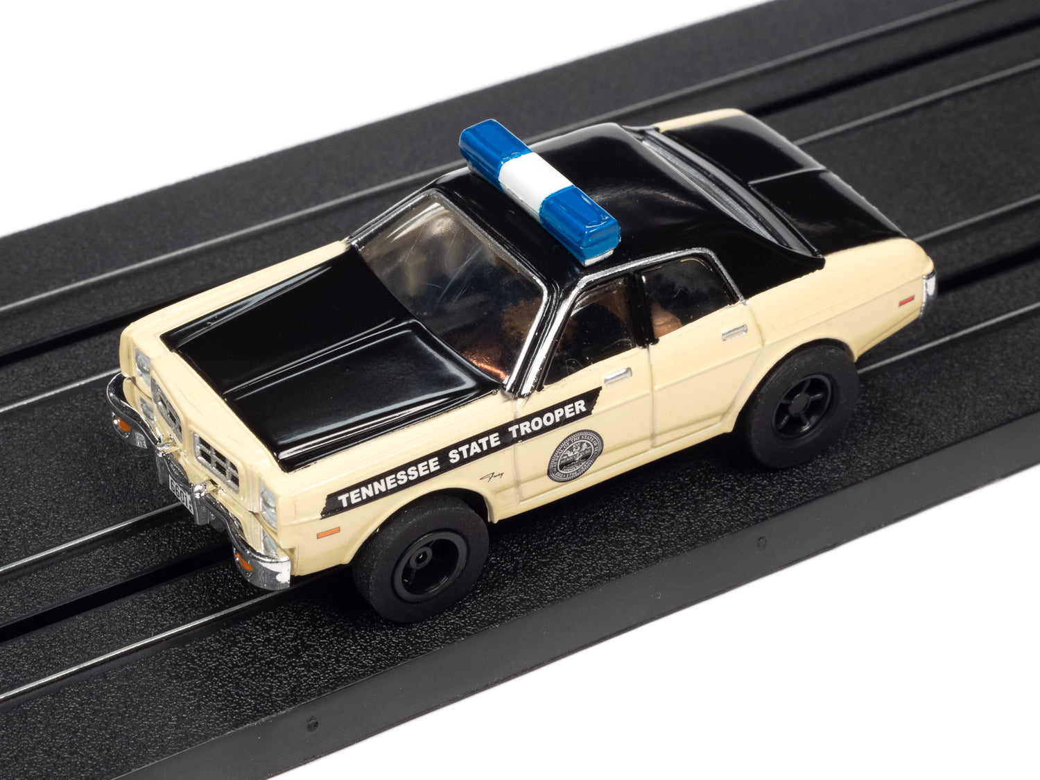 Auto World Xtraction 1978 Plymouth Fury Tennessee State Trooper HO Scale Slot Car