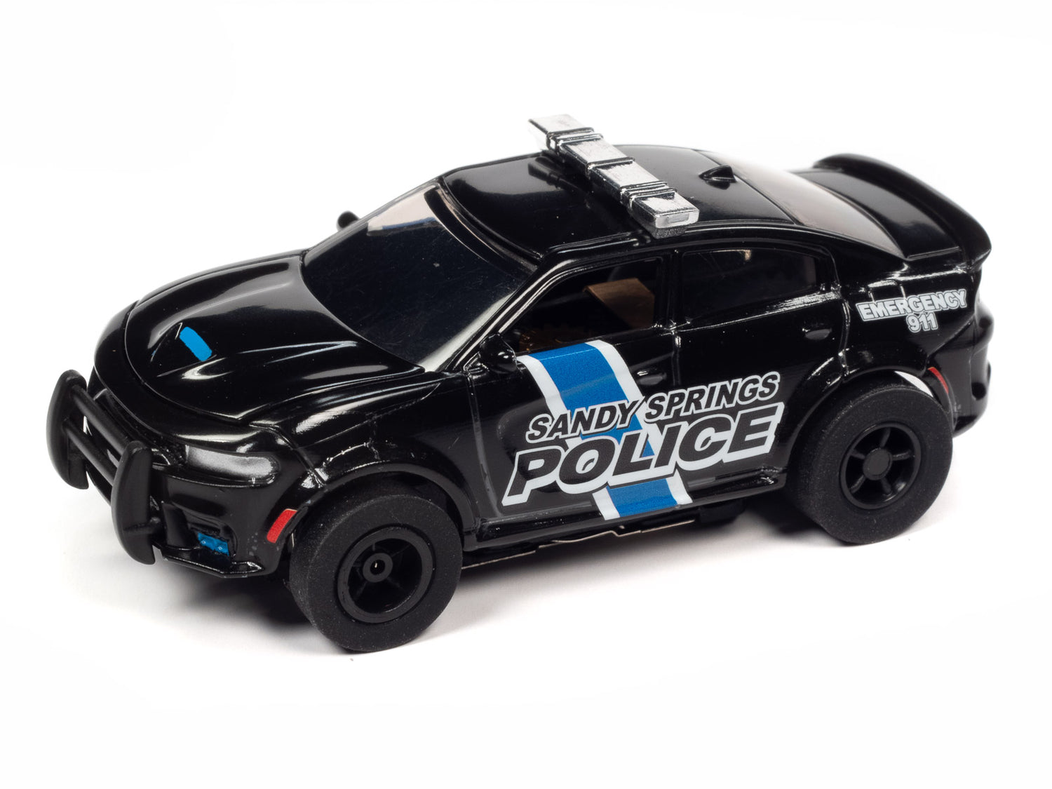 Auto World Xtraction 2021 Dodge Charger SRT Sandy Springs Georgia Police HO Scale Slot Car