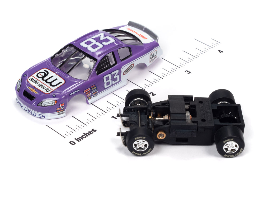 Auto World Super III 2008 Chevrolet MCSS Stock Car (Purple) HO Scale Slot Car