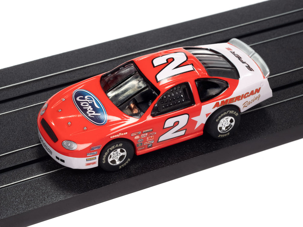 Auto World Super III 2008 Ford Taurus Stock Car (Red) HO Scale Slot Car