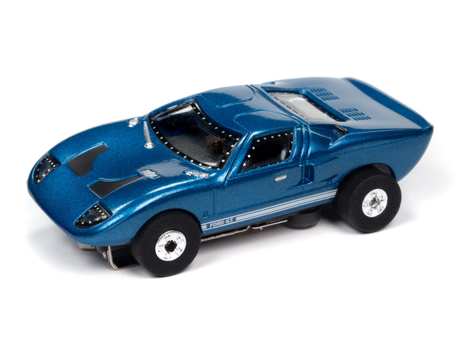Auto World Thunderjet 1966 Ford GT40 (Blue) HO Scale Slot Car