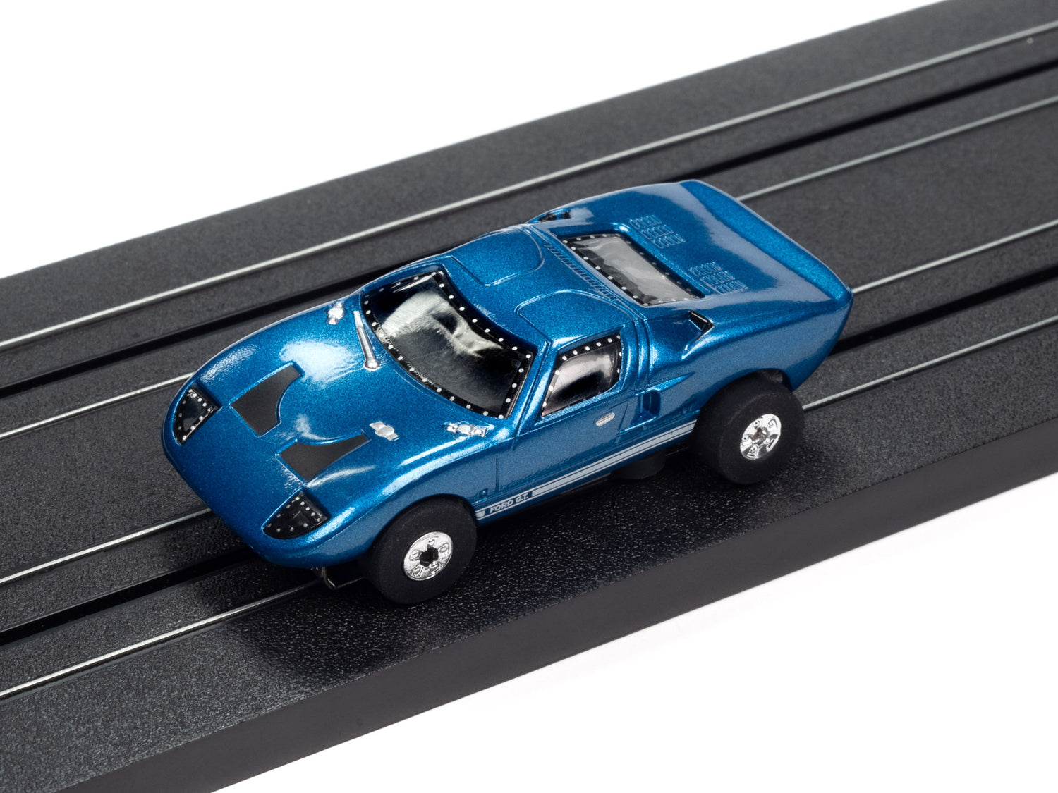 Auto World Thunderjet 1966 Ford GT40 (Blue) HO Scale Slot Car