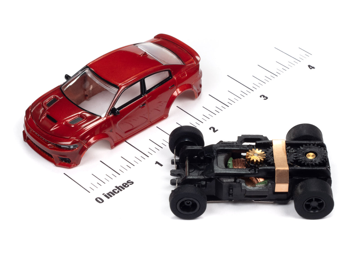 Auto World Xtraction 2021 Dodge Charger Hellcat Redeye (Brown) HO Scale Slot Car