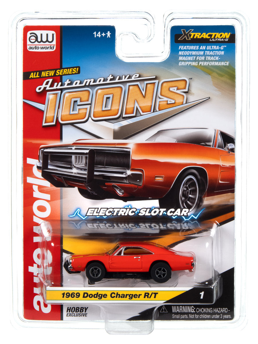 Auto World Xtraction 1969 Dodge Charger HO Scale Slot Car