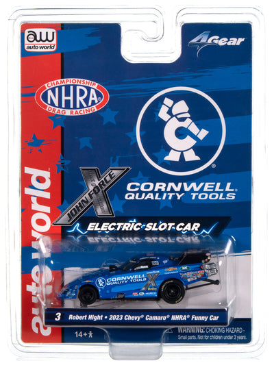 "PRE-ORDER" Auto World 4Gear Robert Hight Cornwell Tools 2023 Chevy Camaro Funny Car HO Scale Slot Car (DUE JUNE 2024)