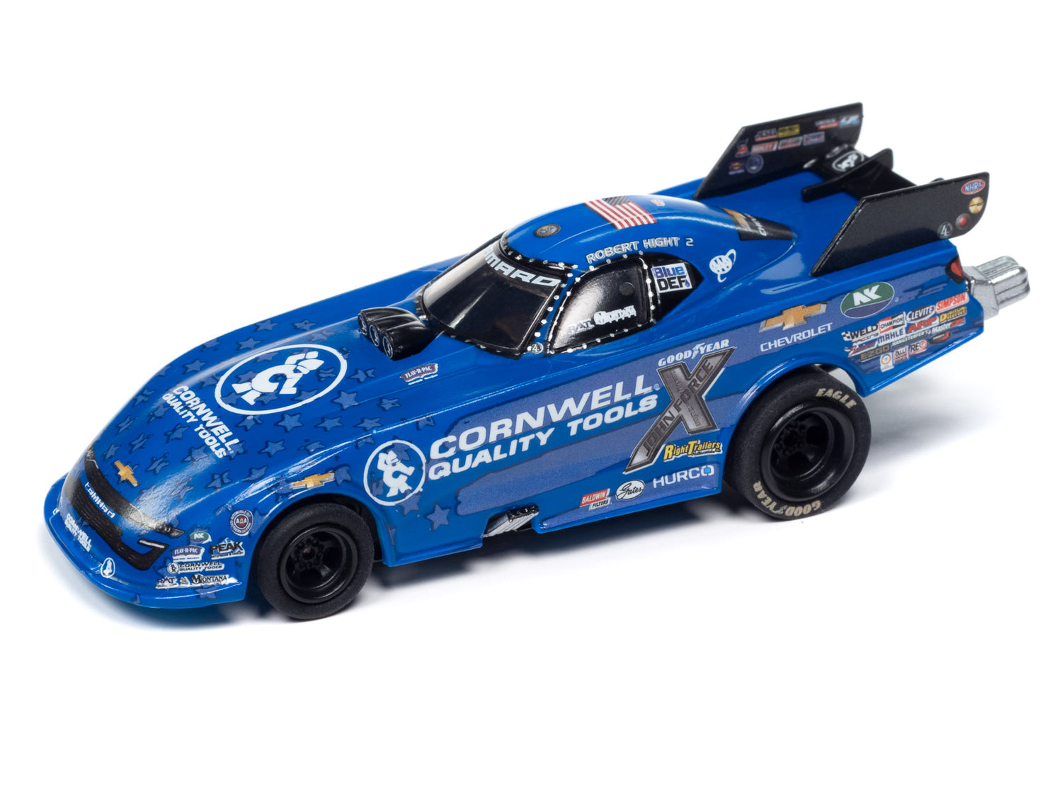 "PRE-ORDER" Auto World 4Gear Robert Hight Cornwell Tools 2023 Chevy Camaro Funny Car HO Scale Slot Car (DUE JUNE 2024)