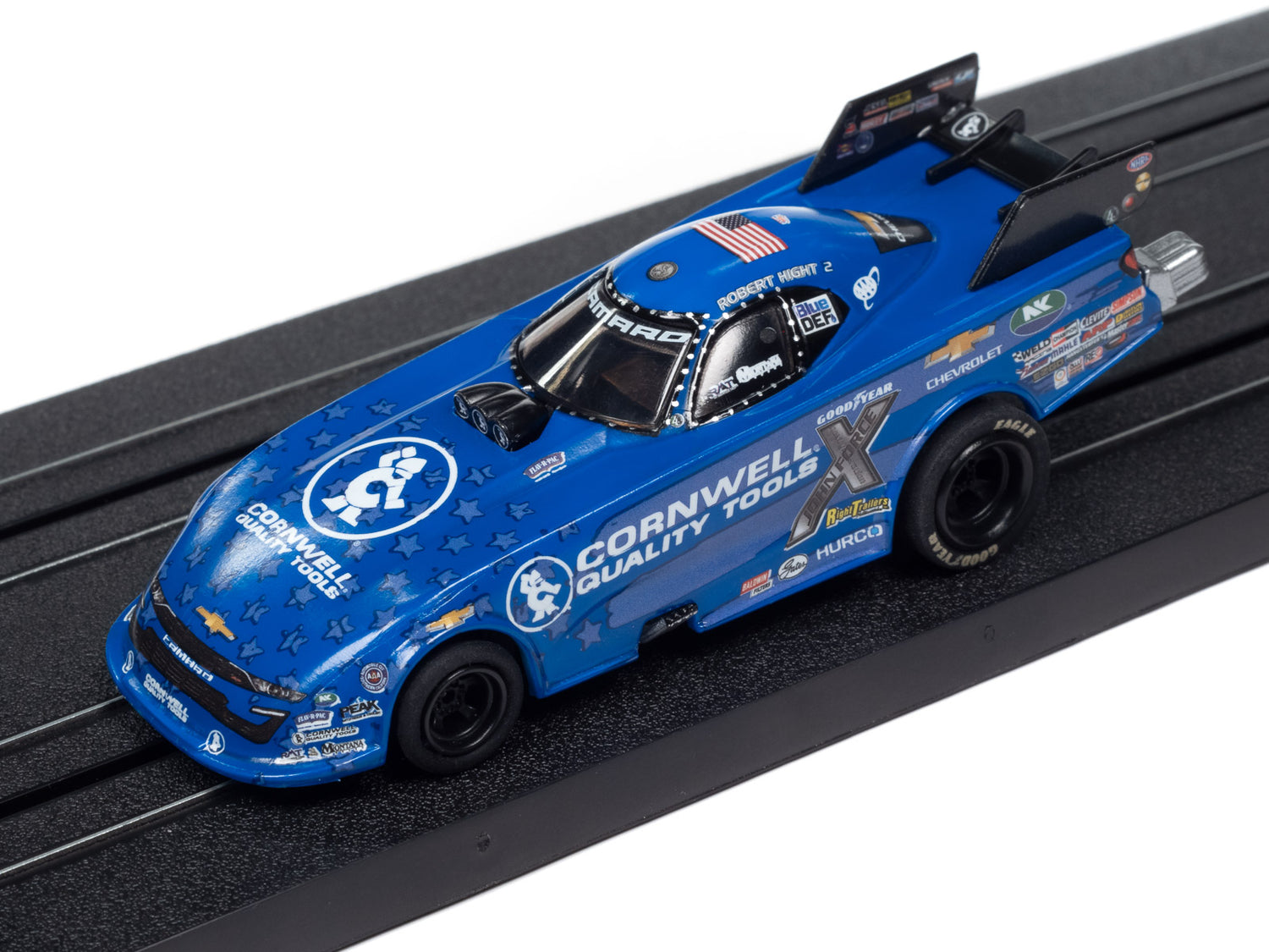 "PRE-ORDER" Auto World 4Gear Robert Hight Cornwell Tools 2023 Chevy Camaro Funny Car HO Scale Slot Car (DUE JUNE 2024)