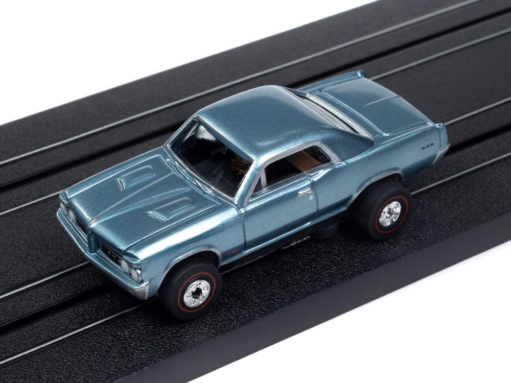 Auto World Thunderjet 1964 Pontiac GTO - Yorktown Blue HO Scale Slot Car