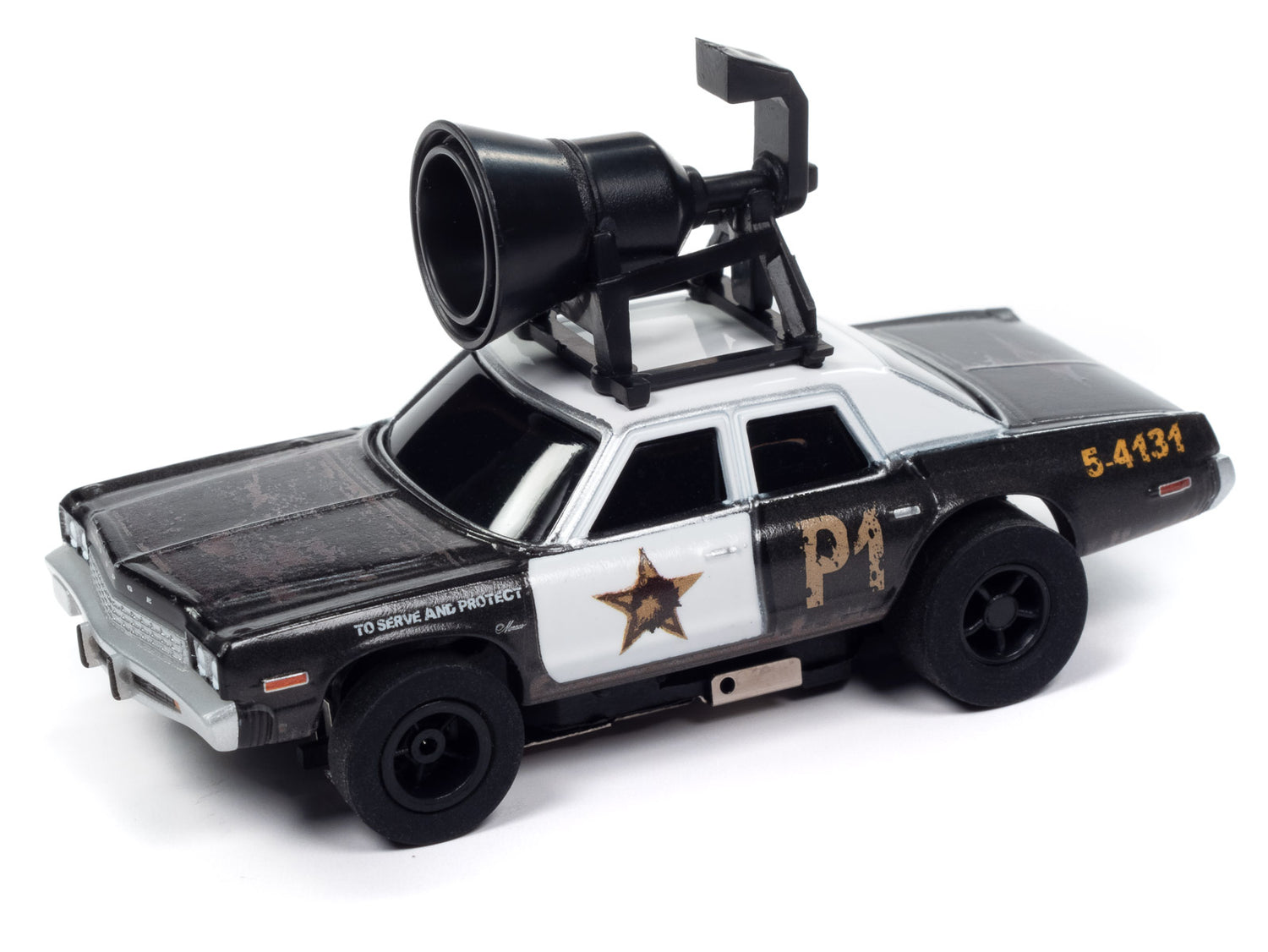 Auto World Xtraction Blues Brothers 1974 Dodge Monaco w/Speaker HO Scale Slot Car