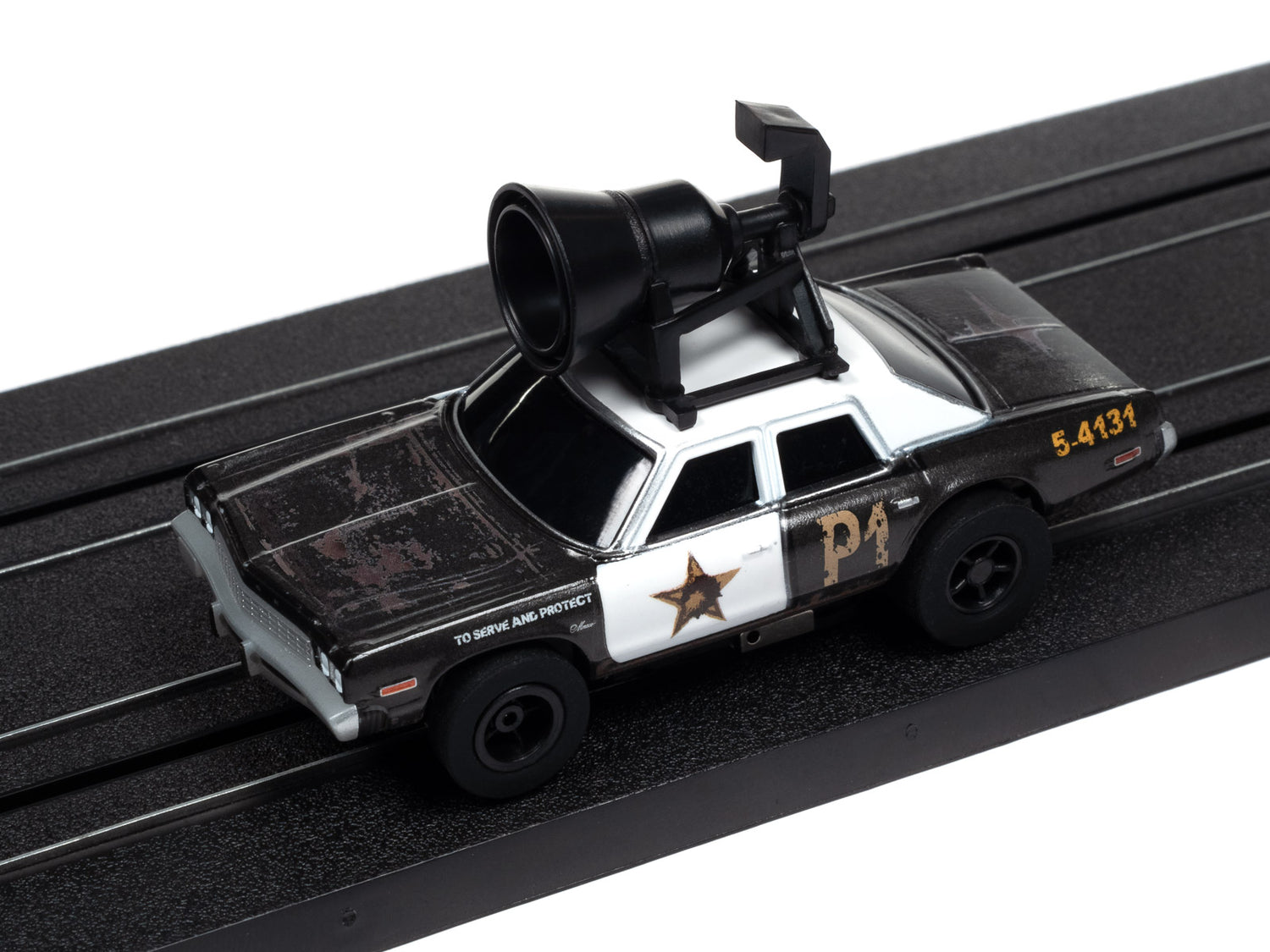 Auto World Xtraction Blues Brothers 1974 Dodge Monaco w/Speaker HO Scale Slot Car
