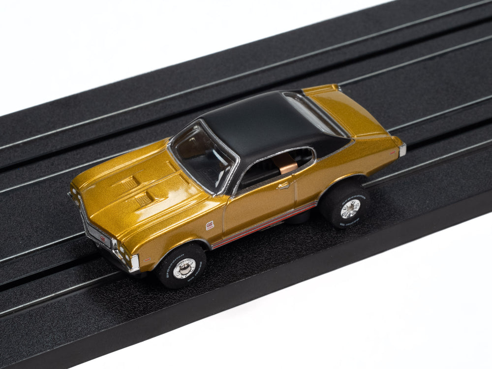 Auto World Thunderjet 1972 Buick GS (Gold) HO Scale Slot Car