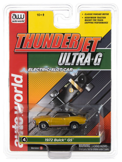 Auto World Thunderjet 1972 Buick GS (Gold) HO Scale Slot Car