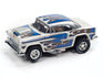 Auto World Xtraction 1955 Chevrolet Bel Air (Blue) HO Scale Slot Car