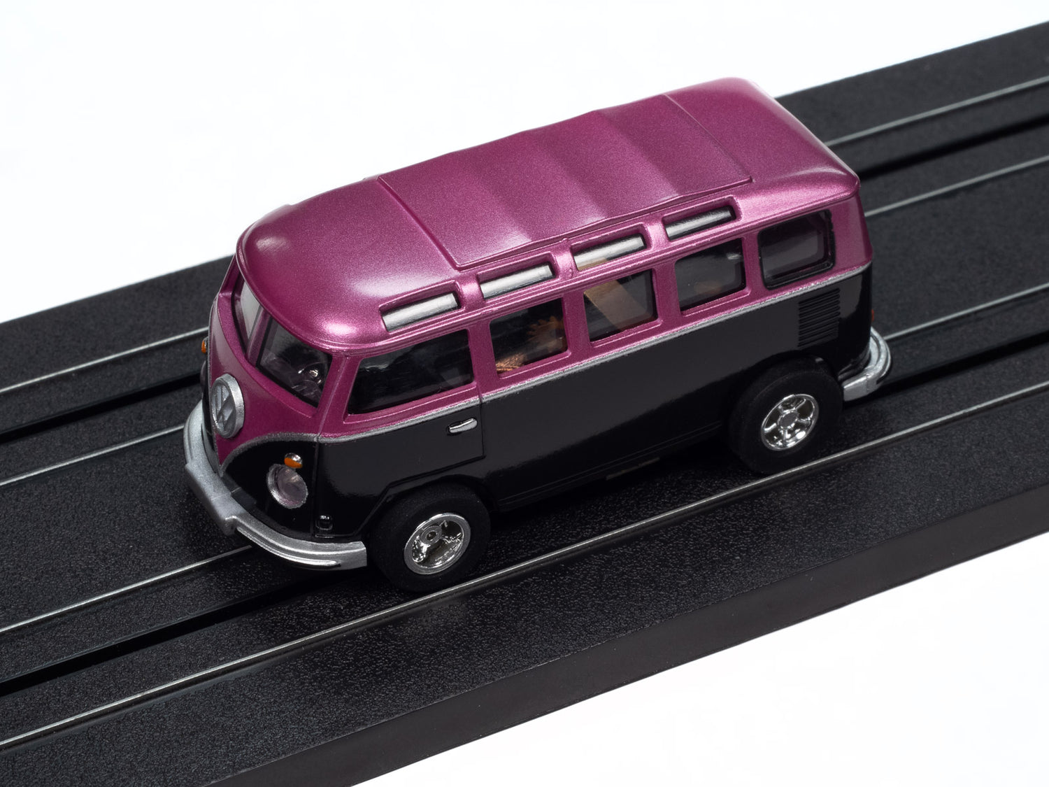 Auto World Xtraction 1965 VW Samba Bus (Blue) HO Scale Slot