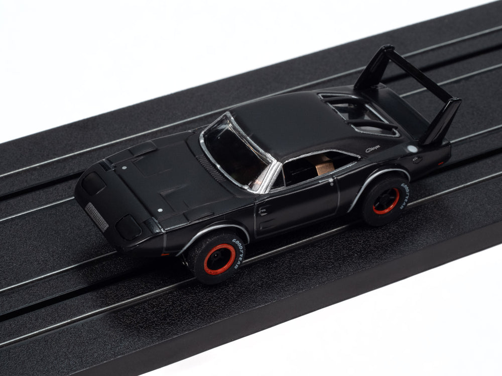 Auto World Xtraction 1969 Dodge Daytona (Dark Grey) HO Scale Slot Car