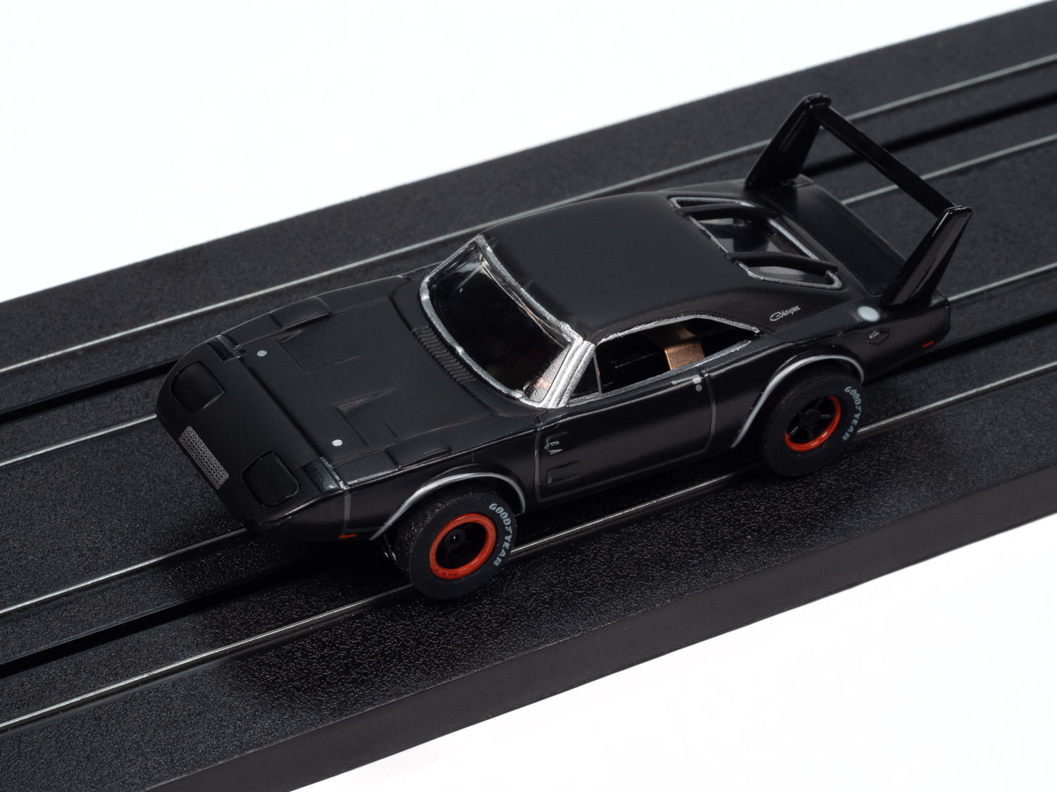 Auto World Xtraction 1969 Dodge Daytona (Dark Grey) HO Scale Slot Car